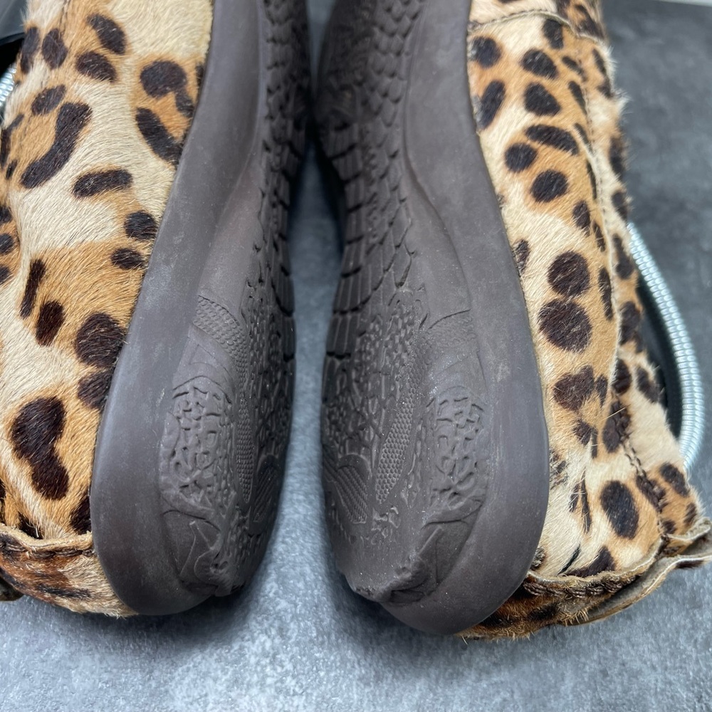 Hush Puppies Ceil Women’s Shoes Brown 11 M Cheetah Print Fur Ballet Flat Loafers - Picture 13 of 16
